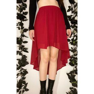 XXI high-low chiffon skirt